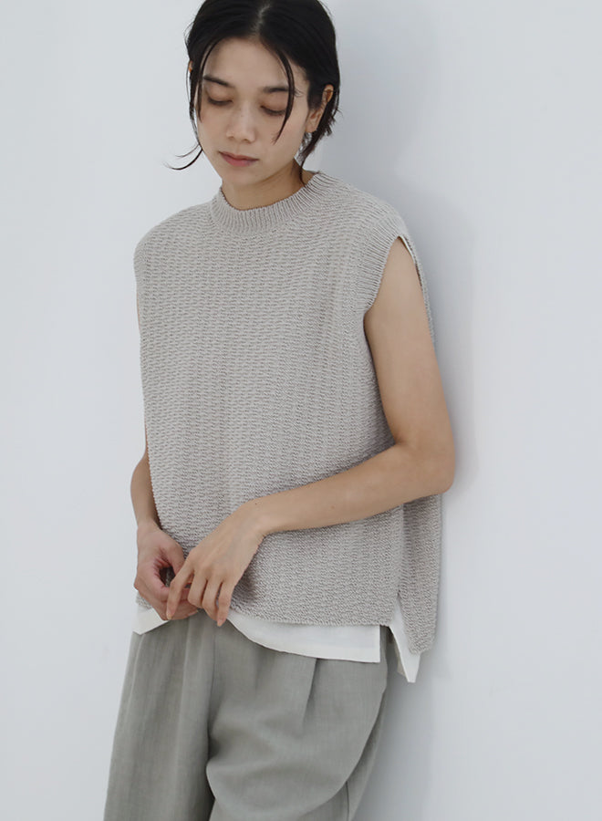 cotton linen vest
