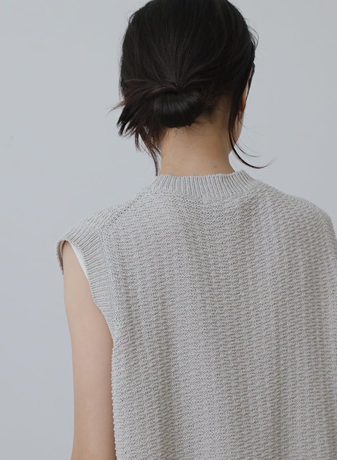 cotton linen vest