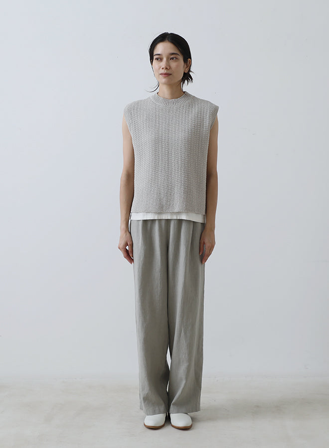 cotton linen vest